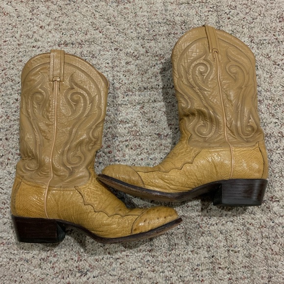 Tony Lama Other - 🎉HP🎉Men’s Tony Lama Ostrich Cowboy Boots